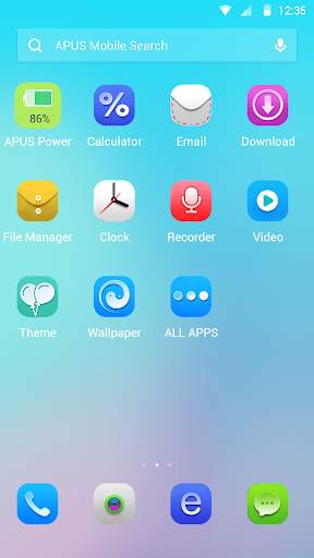 OS APUS Launcher theme screenshot 2