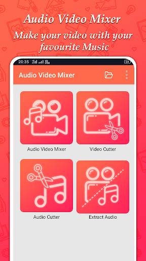 Add Audio to Video : Audio Video Mixer Mp3 Cutter screenshot 1
