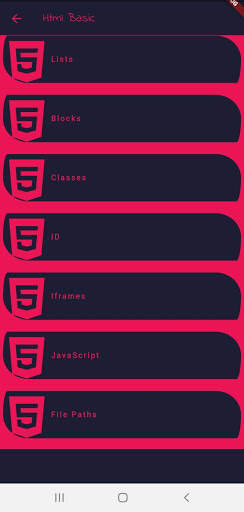 Html Programming App 3 تصوير الشاشة