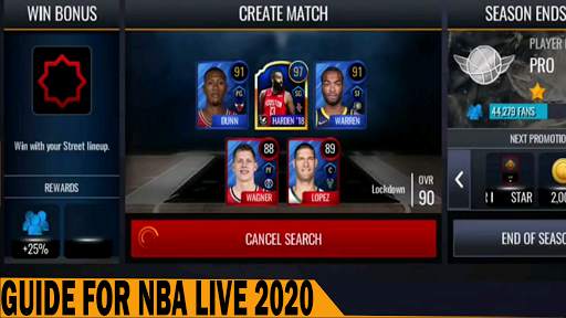 guide foe nba live mobile 2020 screenshot 2