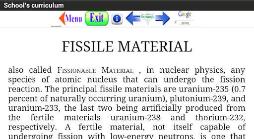 School's curriculum screenshot 4