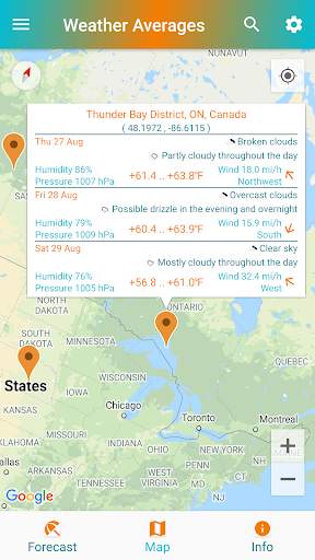 Weather Averages screenshot 2