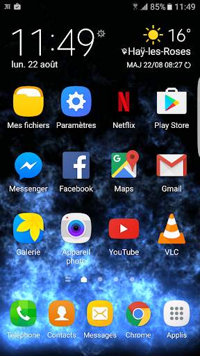 Fire Blue Live Wallpaper screenshot 1