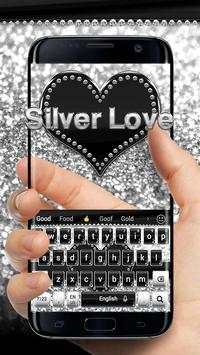 Silver Love Keyboard screenshot 1