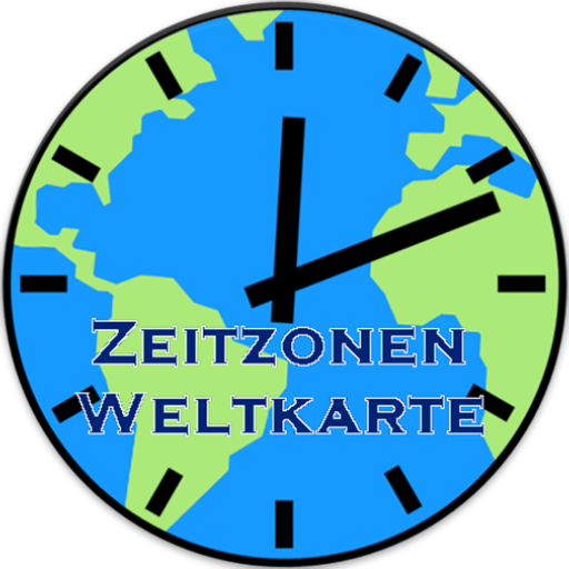 Zeitzonen Weltkarte icon