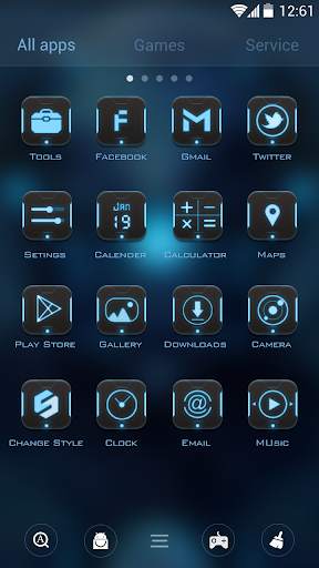 (FREE) Robot GOLauncher Theme screenshot 3