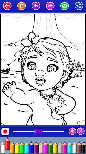 mona coloring the island princess screenshot 8