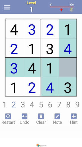 Sudoku screenshot 2