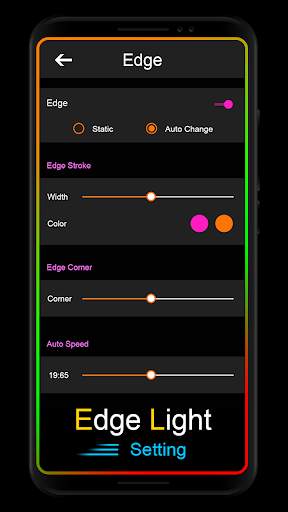 Edge lighting Notification : Rounded Corners App screenshot 3