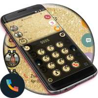 Glitter Gold Bow Phone Dialer Theme on 9Apps