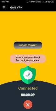 Gold VPN screenshot 2