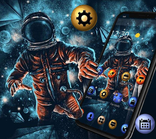 Space Universe Wandering Astronaut Theme screenshot 1