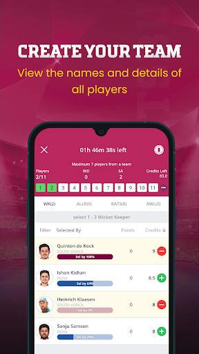Fantasy Cricket and Football screenshot 2