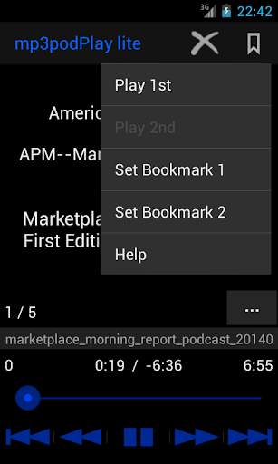 mp3podPlay lite Podcast Player screenshot 5