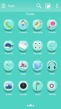 Water Drops GO Launcher Theme screenshot 3