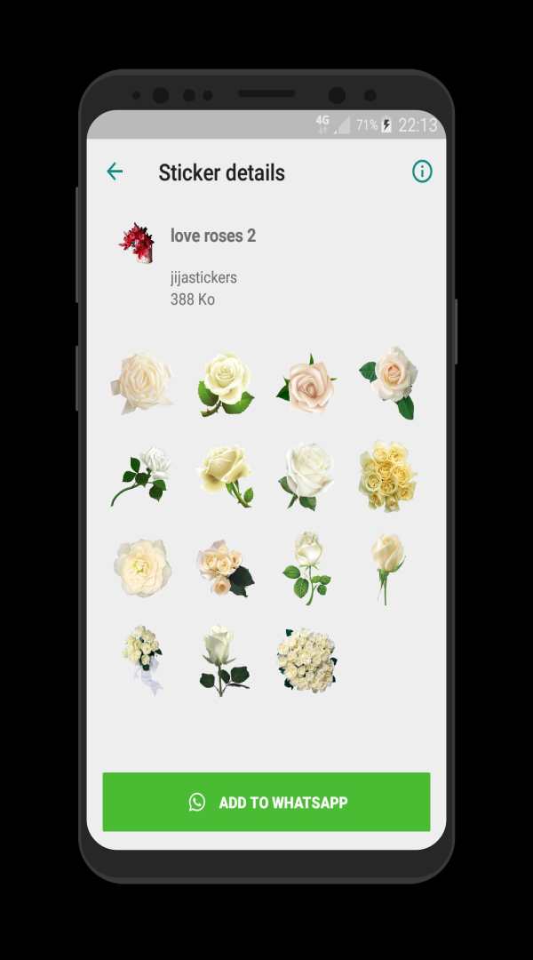New WAStickerApps Roses  Flowers Stickers screenshot 16