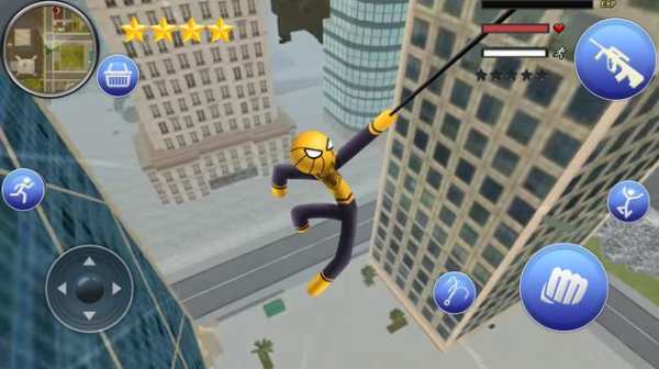 Amazing Spider Stickman Rope: City Gangstar Crime स्क्रीनशॉट 4