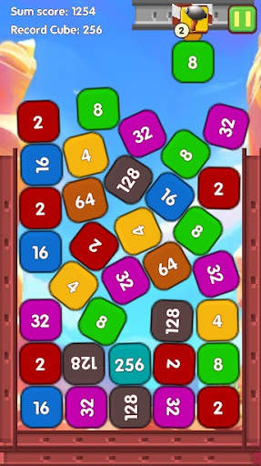 Funny Cubes:2048 - Puzzle Game screenshot 2