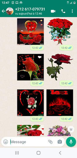 Animated  Flowers Stickers For WhatsApp screenshot 11
