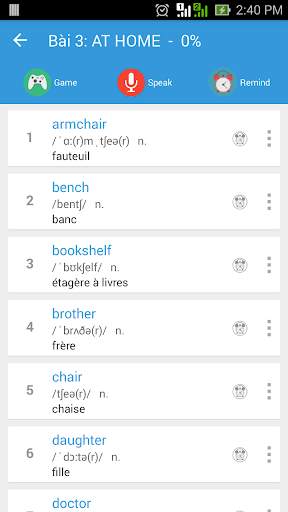 Apprendre Vocabulaire Anglais screenshot 2