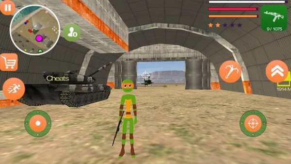 Michel Angelo Stickman Ninja Rope Hero Ganstar War screenshot 4