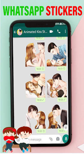 Animated Kiss Stickers for WhatsApp WAStickerApp😘 screenshot 3