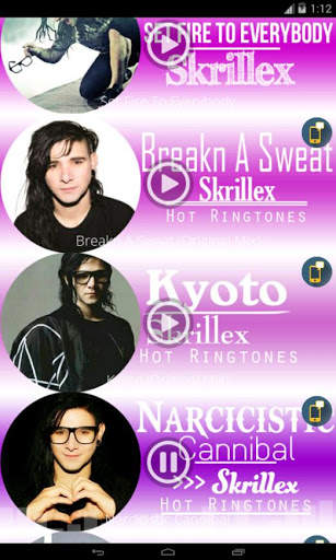 Skrillex - Hot Ringtones screenshot 2