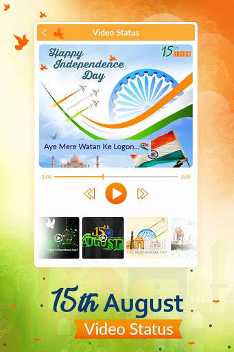 15 August 2019 : Independence Video Status 2019 screenshot 2