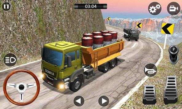 Heavy Truck Simulator : Hill Climb Driving 3D screenshot 1
