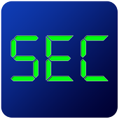 Digital Clock - Seconds Clock أيقونة