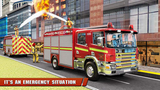 Fire Truck Driving Rescue Sim screenshot 6