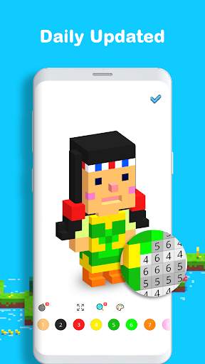 Voxel - 3D Color by Number & Pixel Coloring Book screenshot 4