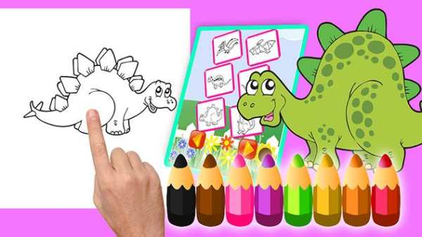 Dinosaur coloring book Educational dinosaur games screenshot 5