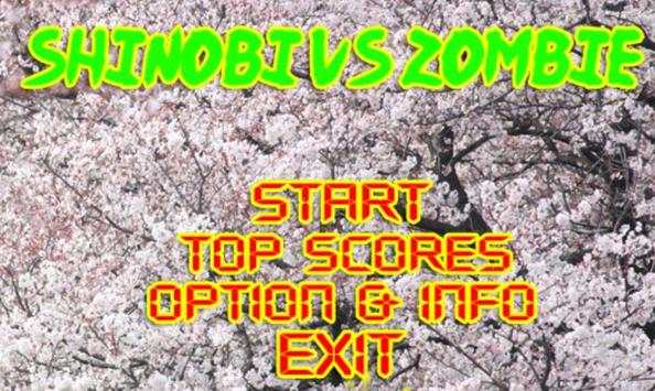 Ninja VS Zombie Game screenshot 1