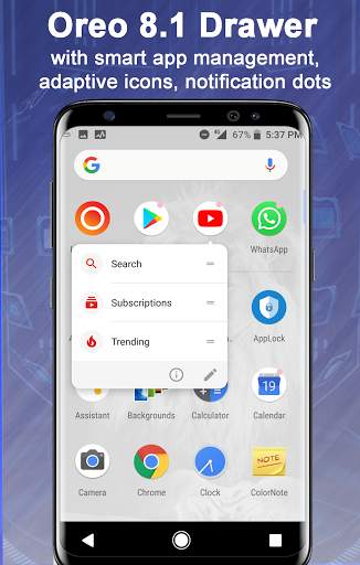 Launcher Oreo 8.1 Pro screenshot 2
