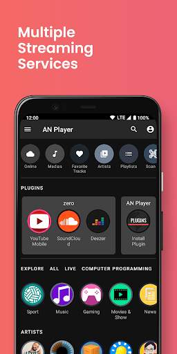 AN Player - Background stream screenshot 1