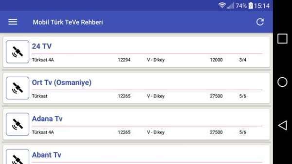 Mobil Turk TeVe Rehberi screenshot 7