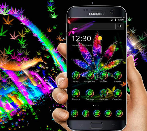 Violet Neon Polychrome Theme screenshot 4