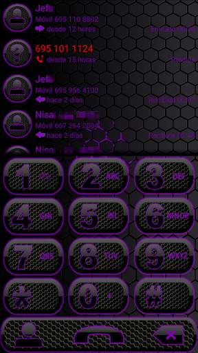 THEME DARKSPACE PURLE EXDIALER screenshot 1
