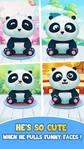 Pu - Cute giant panda bear, virtual pet care game screenshot 5
