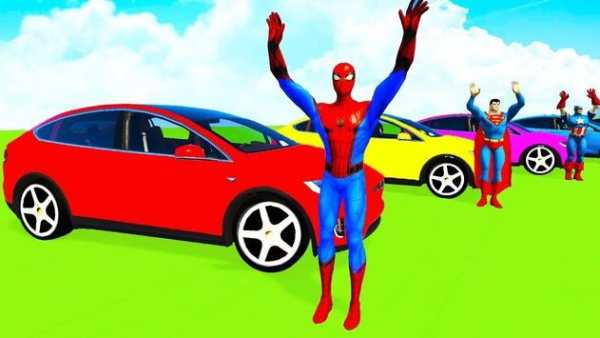 Superhero Car Stunt Racing Supercity Color Cars screenshot 1