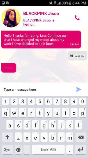 Jisoo Black Pink Messenger - Prank Chat App screenshot 4