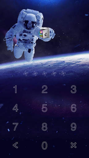 AppLock Live Theme Astronaut – Paid Theme screenshot 2