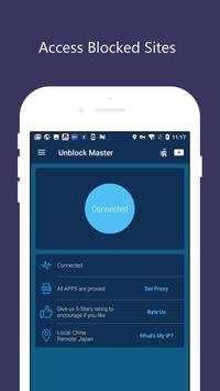Free VPN Unlimited Proxy - Proxy Master screenshot 1