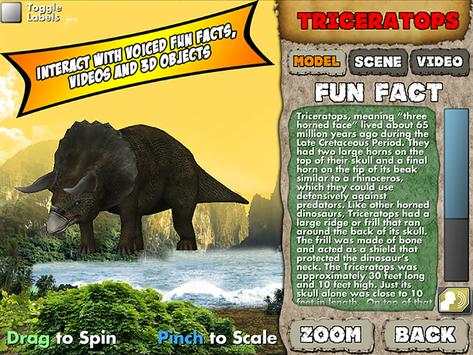 PlayAR Dinosaurs 4D скриншот 7