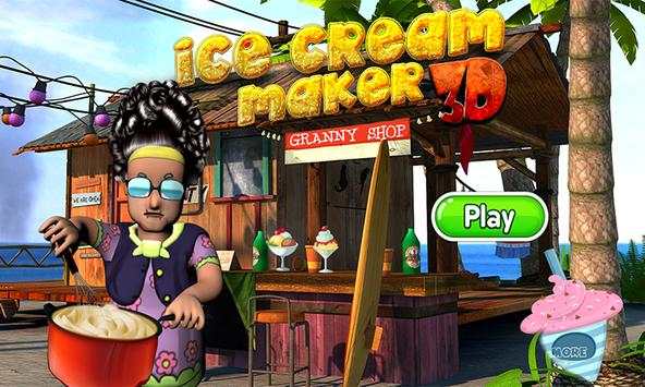 Granny's Cooking Ice Cream 3D screenshot 1