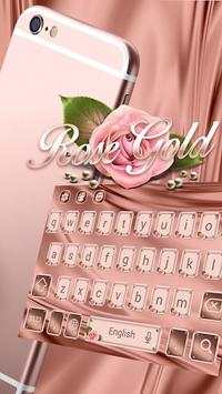 Rose Gold Emoji Keyboard स्क्रीनशॉट 1
