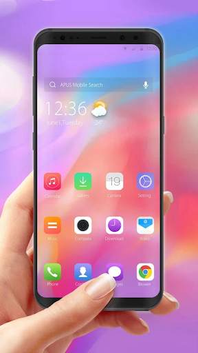 Colorful Simple PhoneX OS - APUS launcher theme screenshot 3