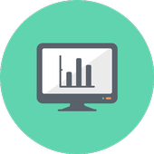 Monitoring network speed icon