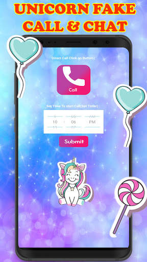 talk with unicorn call and fake Chat PRANK screenshot 3
